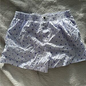 ✨5 for $25✨ Purple Stripe Heart Print Boxer Shorts